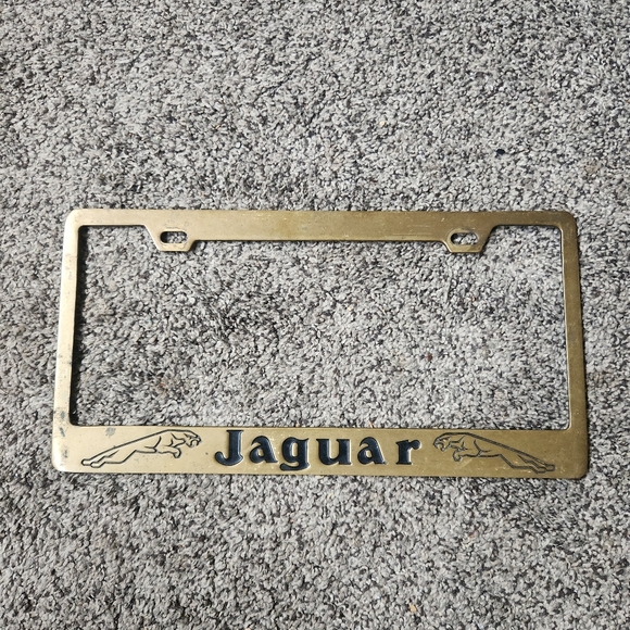 jaguar Other Vintage Jaguar License Plate Frame Poshmark